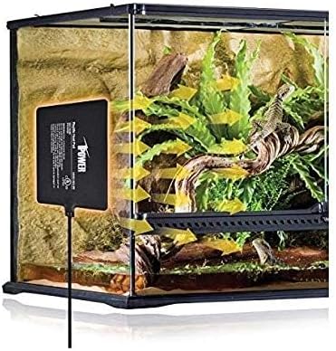 iPower 6x8 Inch Reptile Heat Pad Under Tank Heater, Energy-Efficient & Waterproof Design Terrarium Warmer Mat for Turtles, Lizards, Snakes & Small Pets