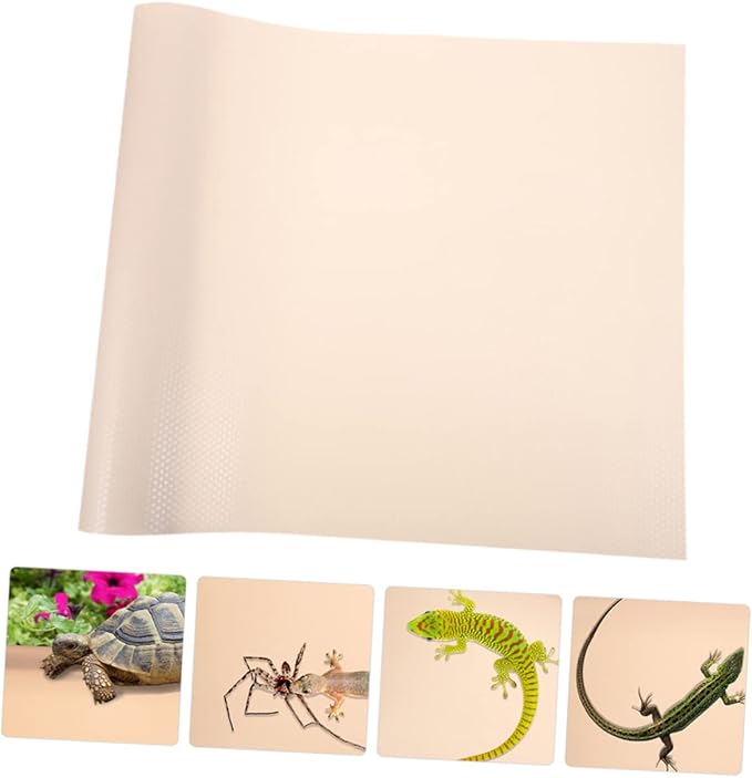 KESYOO Reptile Carpet Substrate Mat for Leopard Gecko Bearded Dragon Lizard Snake Natural Terrarium Bedding Easy to% Safe Material
