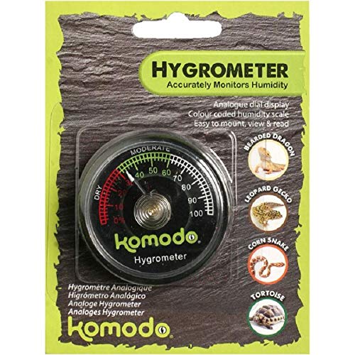 Komodo Analog Hygrometer, Orange|Yellow