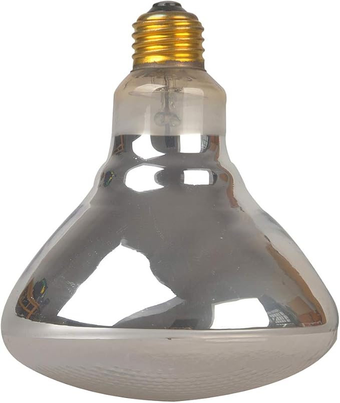 LUCKY HERP Reptile UVA UVB Mercury Vapor Bulb Lamp,Screw Thread,PAR38,160 Watt,Coated