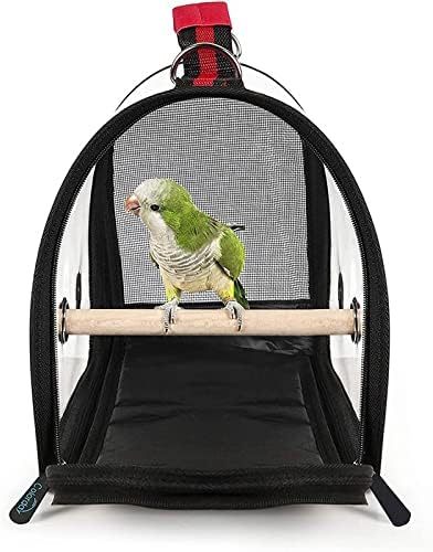 Birdcages Outdoor Bird Transport Cage Bird Travel Carrier Breathable Space Parrot Go Out Backpack Multi-Functional Bird Carrier Pet Supply,1
