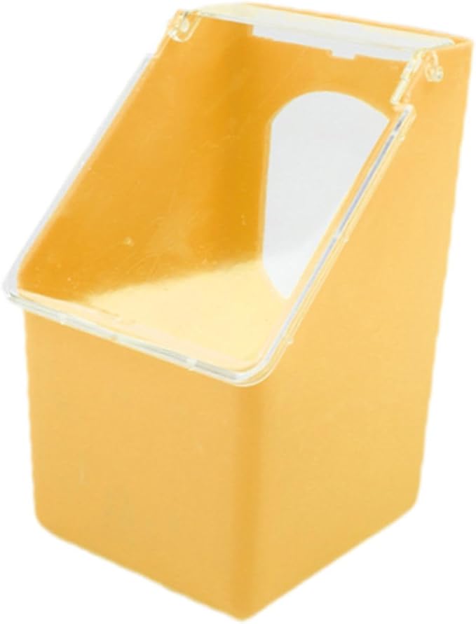 Pigeon Feeder, Food Storage Case, Single Hole Hanging Box, Dove Bird Feeding Case for Parrots Canaries Chickens Pigeons, Coffee