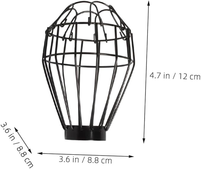 Cabilock Reptile Heating Lamp Shade Anti-Scald Mesh Cover 2-Pack Ceramic Bulb Protector for Terrarium Lighting Suitable for Bearded Dragons Snakes and Turtles