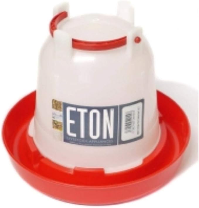 Eton Tusk Plastic Drinker - Available in 3 Sizes for Chickens and avaries (6L)