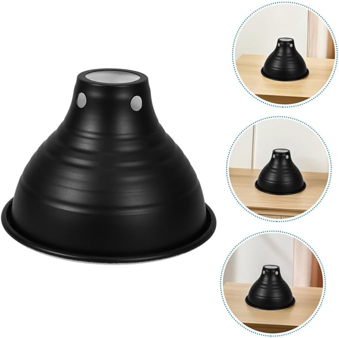 Veemoon 3pcs Reflective Reptile Lamp Lampshade Heat Dome for Pet Heating Light Illumination for Lizard Turtle Snake Enclosures Iron Design