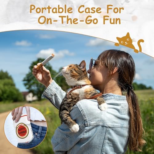 Nocciola 3 Pack Catnip Toys for Cats, Funny Cat Toys Filled with 100% Pure Organic Catnip, Safe Kitten Teething Chew and Kicker Toys, Stress Relieving Fun for Indoor Cats - Image 6