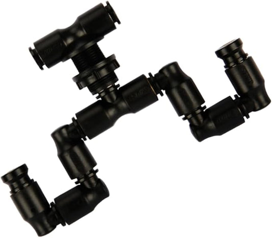 VICASKY Reptile Tank Cooling Nozzle Dual Spray Nozzles Mist Sprinkler Head for Aquarium Detachable Washable Rotatable