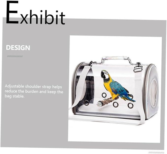 BESPORTBLE Bird Backpack Carrier Parrot Travel Bag Storage Rack Easy Access Zipper Design