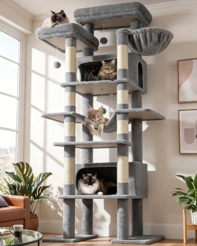 Globlazer Giant Tall Heavy Duty Cat Tower for Indoor Large Cats, F83B by Globlazer