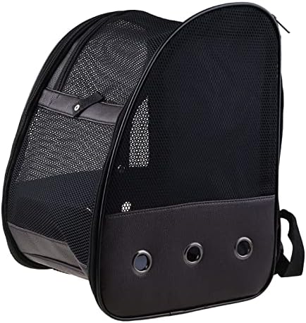 Birdcages Birdcage Breathable Sling Backpack Foldable Lightweight Outdoor Travel Multifunctional Pu Mesh Pet Parrot Parrot Bag,Zn