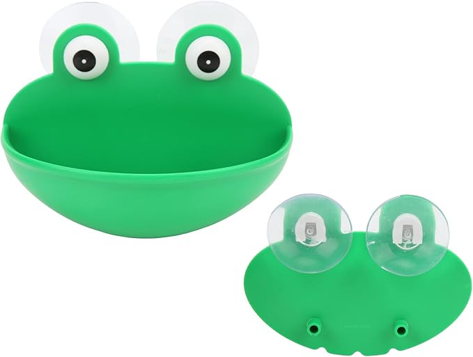 GLOGLOW Nan Safer Amphibian Water, Plastic Bathroom Soap Holder for Frogs and Geckos, 3.2 X 5 X 3.8 Inches for Habitats Crawler Breeding Tools, Reptile Hatching Supplies