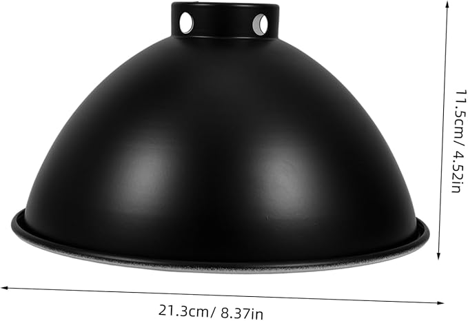 STOBAZA Reptile Lamp Cover Reflector Dome Shade for Optimal Light Utilization Insulated Design Reduces Energy Consumption Easy Installation for Reptile Tank Accessories