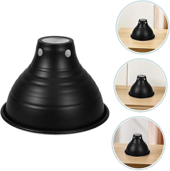 POPETPOP 3pcs Insulation Lampshade for Reptile Heating Lamp and Easy to Install Reflector Cover for Home and Lab Use Enhances Light Brightness and Safety for Pets