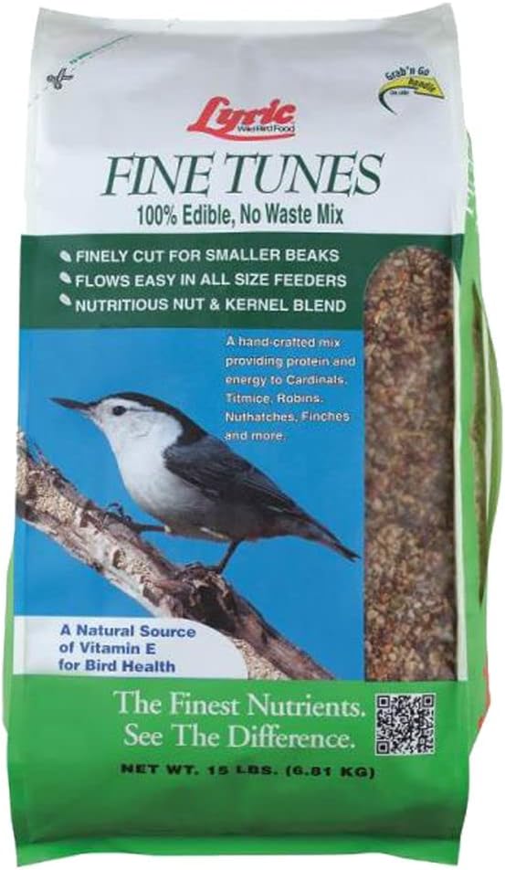 Lyric 2647410 Fine Tunes Wild Bird Food No Waste Mix 15Lbs. Quantity 60