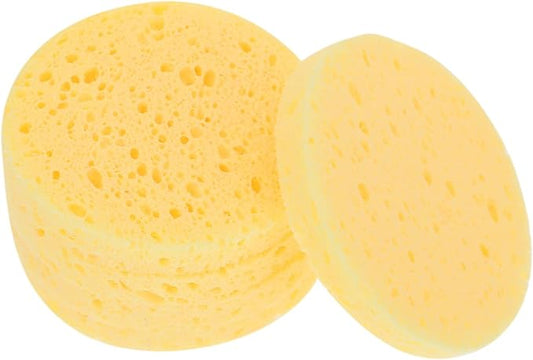 25pcs Crab Sponges for Humidity Maintenance Pet Tanks Multi-Purpose Cleaning and Makeup Use Unbleached Natural Sponges for Crabs and Other Pets