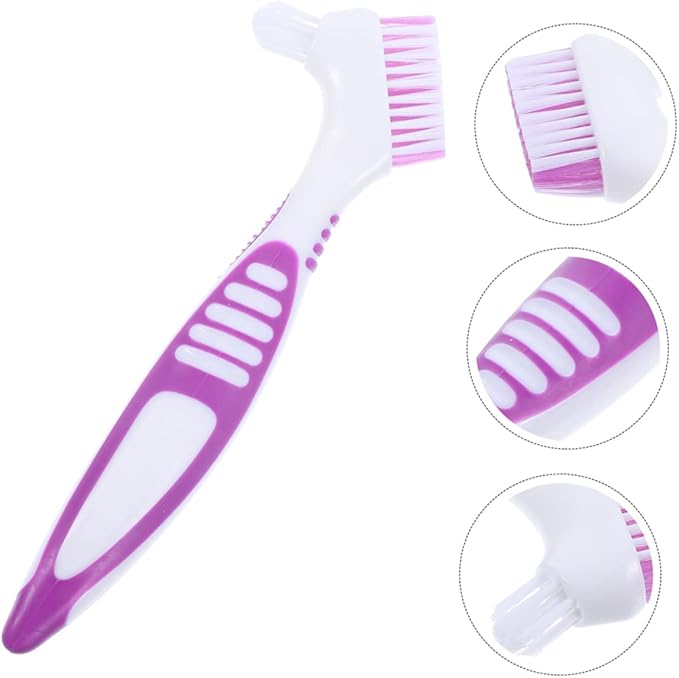 INOOMP 2pcs Turtle Shell Cleaning Brush Durable Double-Sided Brush for Easy Mud and Dirt Removal Ergonomic Handle for Aquatic Tortoise and Turtle Care Versatile Use for Tanks and Shells