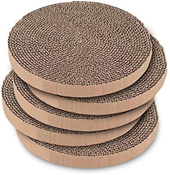 Catify Spin n' Scratch Cat Scratch Pad Refill - Round, 5-Pack by BestPetSuppliesLLC