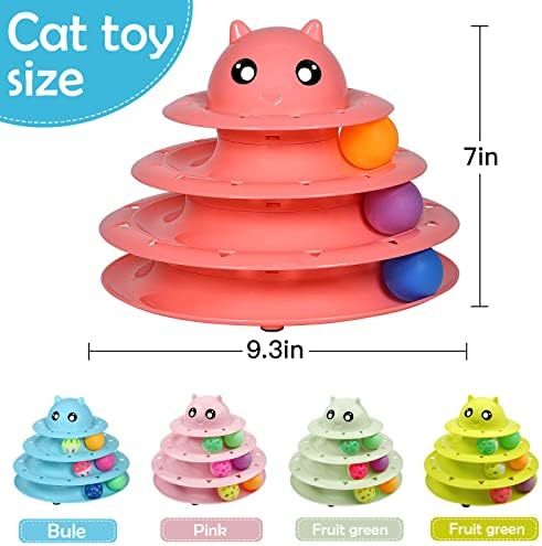 UPSKY 20 PCS Cat Toys Set with Teaser, Mice, Spring, and Various Ball Toys - Image 2