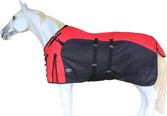 80" 1200D Turnout Lightweight Bellyband Rain Horse Winter Blanket Sheet 386B
