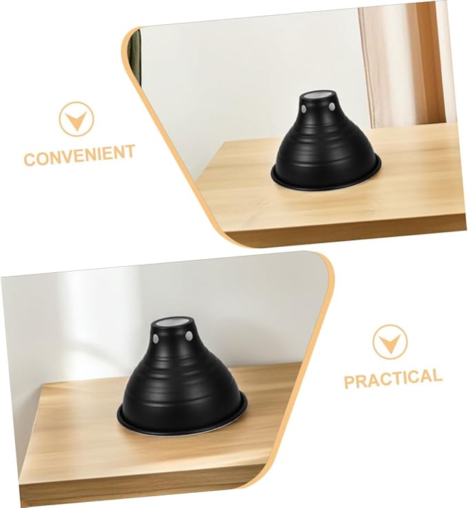 HOMSFOU 3Pcs Reptile Insulation Lampshade for Heat Lamp Reflective Cover for Various Reptile Cages Easy Installation Safe Design for Turtles Lizards and More