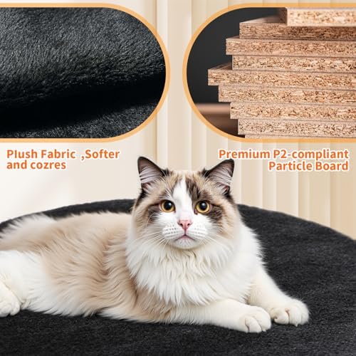 FDW | 54" Cat Tree Tower | Grey | Multi-Level Indoor Activity Center - Image 4