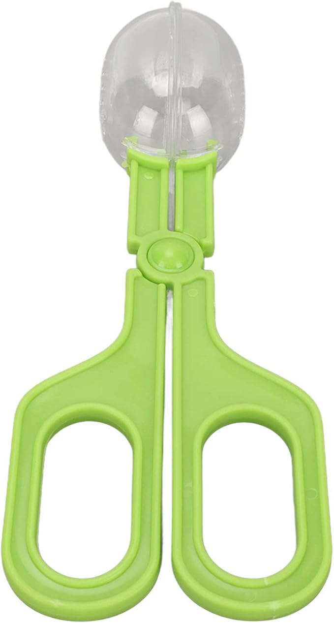 Acouto Reptile Tongs Reptile Clamp and Tool Poop Scoop with Lizard Stainless Steel Tweezers Pet SuppliesReptiles & AmphibiansTerrariums (Green)