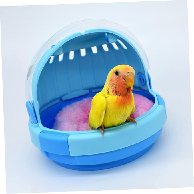 Portable Handheld Pet Carrier Cage for Small Parrots Travel-Friendly Design Breathable Ventilation for Outdoor Adventures Safe and Comfortable Space for Birds