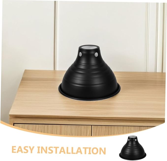 NUOBESTY 3pcs Reptile Heat Lamp Shade Iron Reflective Cover for Enhanced Brightness Compatible Cages Safe and Heating Lamp Housing for Reptile Habitats