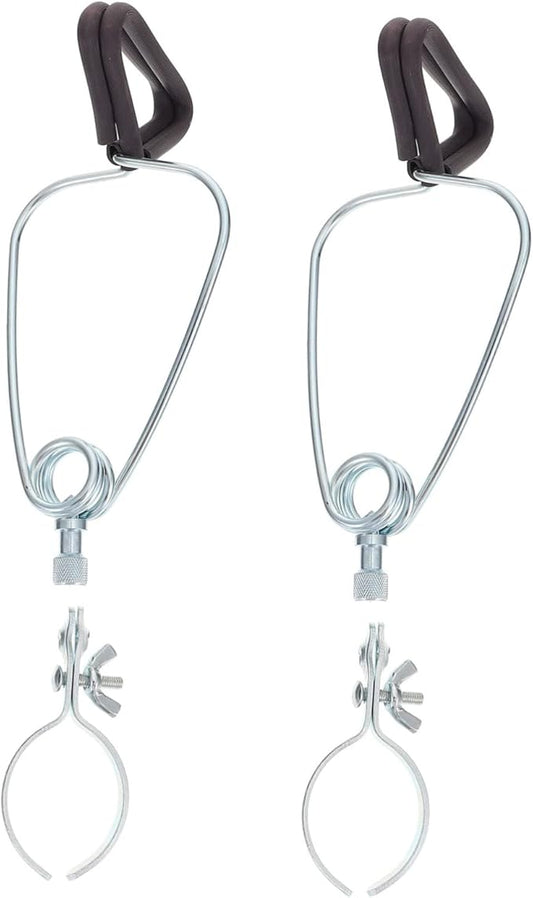 2pcs Reptile Lampshade Fixing Clips for Basking Light Easy Installation Metal Clips for Bearded Dragons Lizards and Other Climbing Pets Compatible