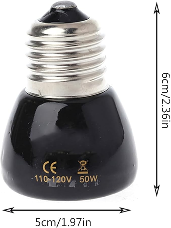 Heat Lamp Bulb Light Ceramic Heat Emitter for Brooder Snake 100W