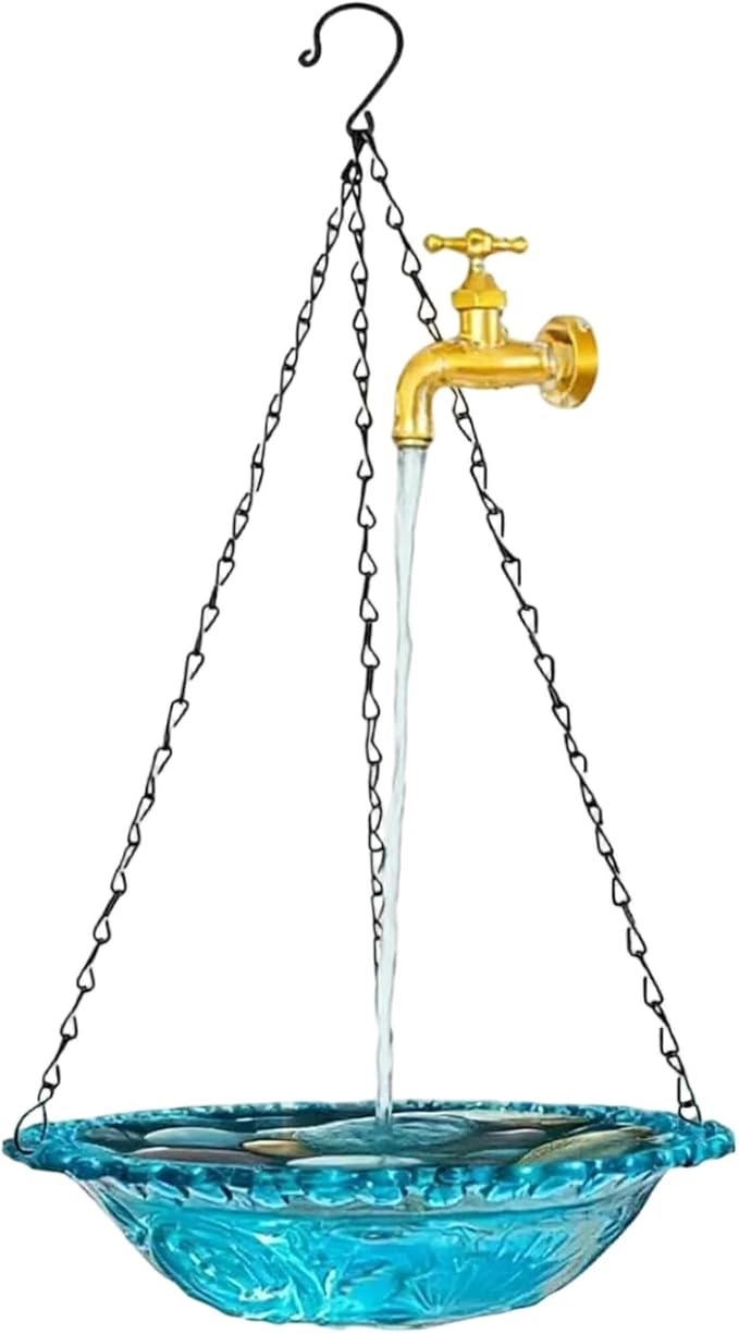 Adjustable Water Flows Outdoor Bird Feeder USB Power Easy Setups Bird Water Drinker Ideal for Garden Use Garden Decorations Outdoor