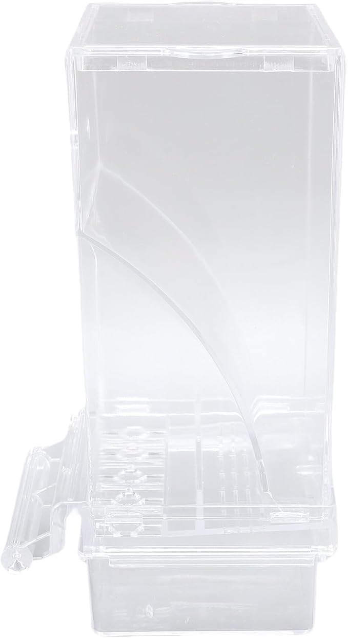 Bird Feeder and Water Dispenser Set, Automatic Cage Food Container for Medium and Large Birds, Transparent Plastic - Gravity Driven Convenience, No Mess Design, Easy Installation