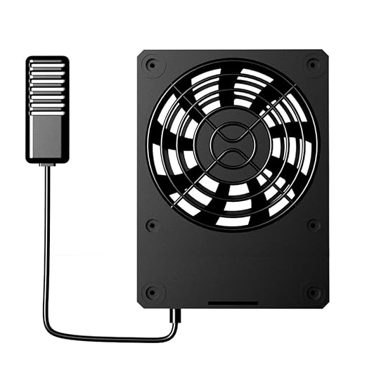 Reptile Ventilation Fan, USB Dehumidifier for Rainforest Terrarium with LCD Digital Display, Increasing Air Circulation for Amphibians, Reptiles, Snakes, Tortoise, Lizard Tank