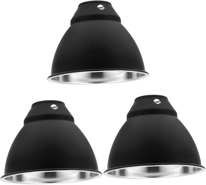 STOBAZA 3pcs Box Reptile Habitat Lighting Shade Reflective Cover for Reptile Heating Lamp Insulation Lamp Reflector for Pet Safety
