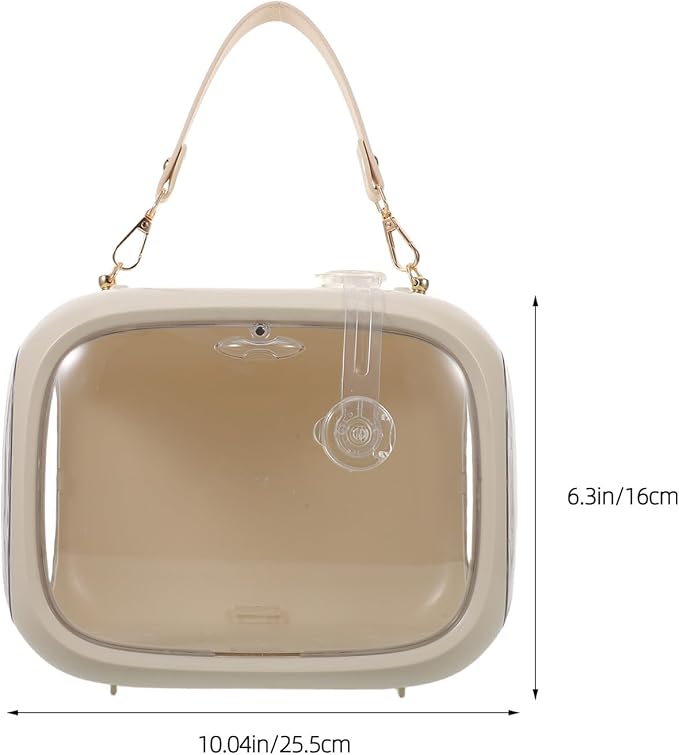 PRETYZOOM Portable Parrot Travel Carrier Cage with Breathable Mesh, Lightweight Small Bird Outdoor Bag for Parakeet, Lovebird, Cockatiel, and Budgie Transportation