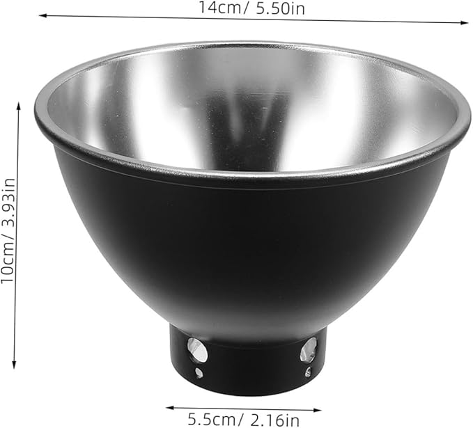 Toyvian Reptile Heat Lamp Guard: 5.5 Inch Dome-Shaped Reflective Cover - Heat-Resistant Reflection Cap for Optimal Habitat Lighting
