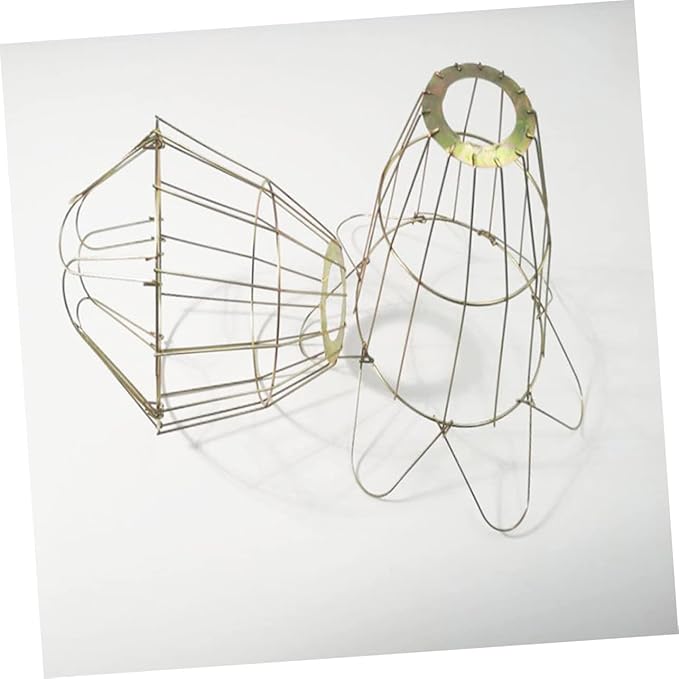 LIOOBO 3pcs Wear-Resistant Heating Bulb Cages for Reptiles and Livestock Safe Light Covers with Anti-Scald Design for Chickens and Animals