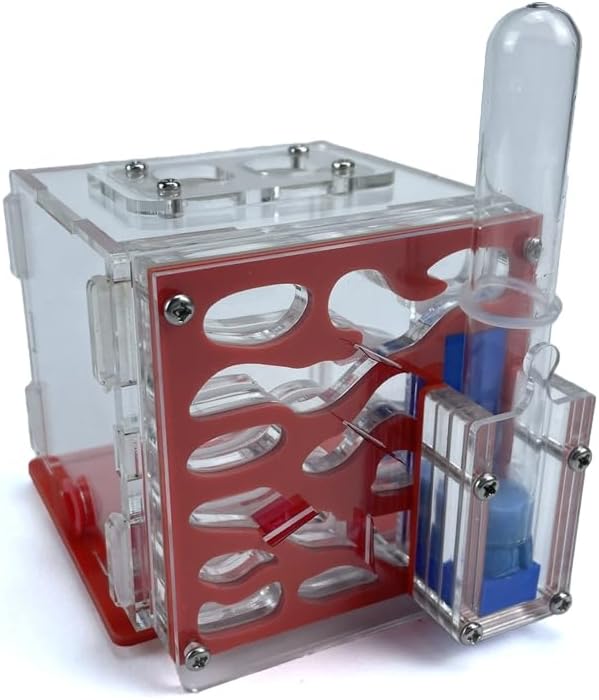 Acrylic Ant Formicarium Housing - Modern Nest with Water Tower, Manual Assembly, Modular Design for Hobbyists – OrangeRed