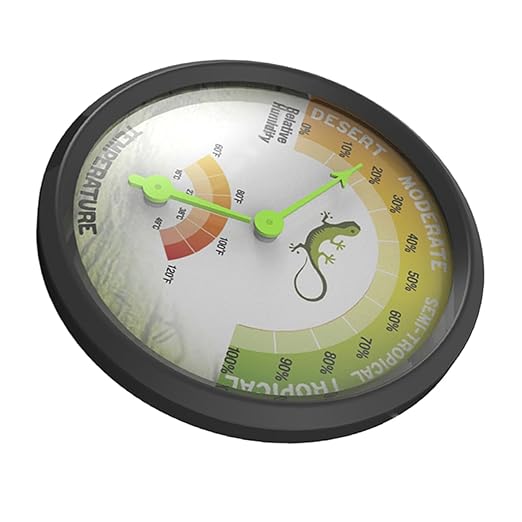 Toyvian High Precision Thermometer Hygrometer for Reptile and Turtle Tanks Humidity Detector Easy Read Humidity Measurement for Long Term