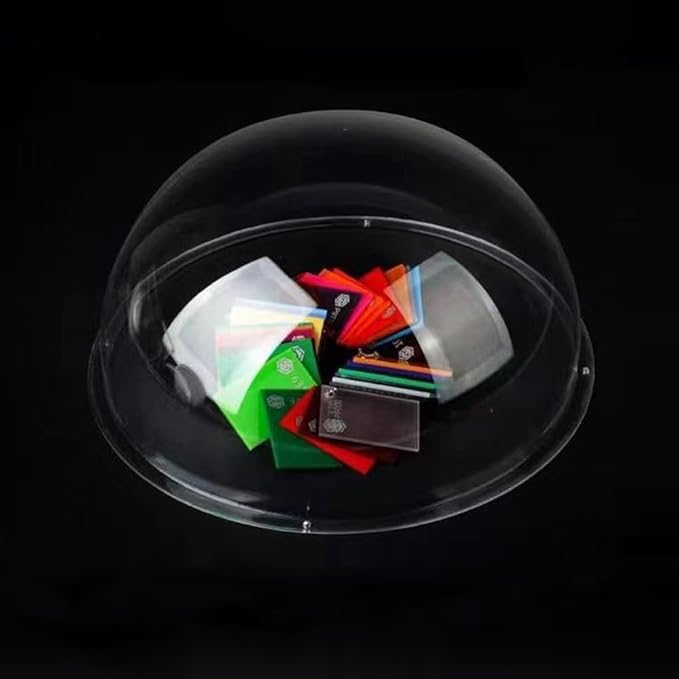 LOTOWELZON 6.69inch Acrylic Replacement Transparent Clear Camera Dome Cover Security Camera Housing Pet Dog Fence Window Skylight Window (ID170mm*H85mm/6.69 * 3.35in)