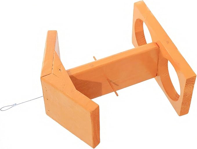 Clear Chamber Bird Feeders Water Dispenser Hanging Wood Construction Garden Accessory Weatherproof Hanging Bird Feeders