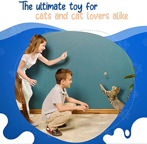 Cat Dancer Interactive Cat Toy - Fun and Fitness for Your Furry Friend - Engaging Paper Roll Attached with 30 Inches Flexible Spring Steel Wire for Playful Cats ?€? 3 Pack - Image 2