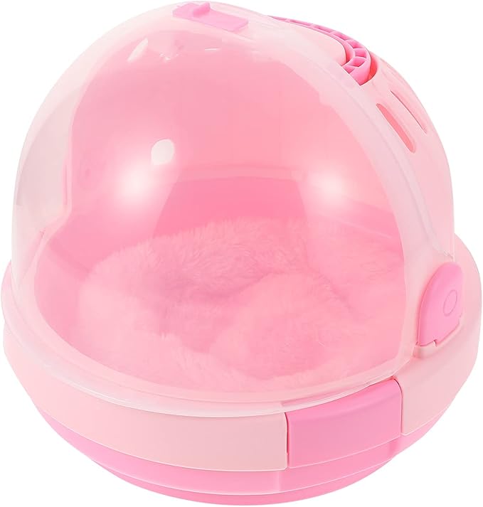 Bird Travel Carrier Cage Parrot Carrier Portable Cage Pink Bird Nest Safe and Warm Nest
