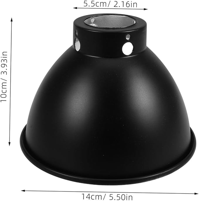 Toyvian Reptile Heat Lamp Guard: 5.5 Inch Dome-Shaped Reflective Cover - Heat-Resistant Reflection Cap for Optimal Habitat Lighting