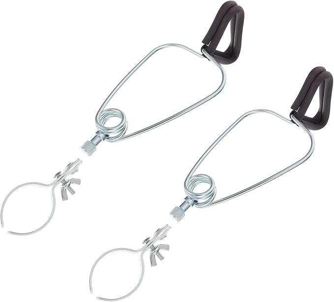 2Pcs Metal Reptile Lampshade Clips Fixing Clips for Basking Lamps Easy Installation and Storage Clamp for Climbing Pets
