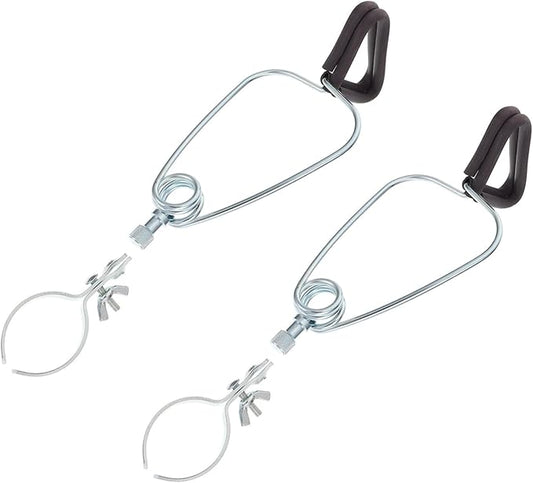 2Pcs Metal Reptile Lampshade Clips Fixing Clips for Basking Lamps Easy Installation and Storage Clamp for Climbing Pets