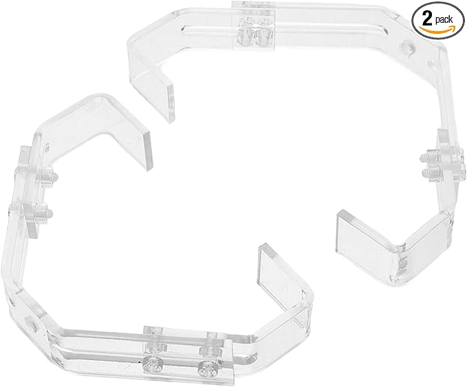 GANAZONO 2pcs Aquarium Lamp Stand Clips Durable Light Fixing Claw for Reptiles Terrariums Sturdy Support for Glass Tanks and Lighting