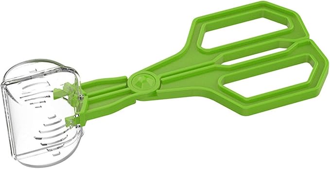 Hygienic Reptiles Feeding Instrument Clear Creature Catcher Multipurpose Tongs Comfort Handle For Safe Creature Handling Terrariums Tongs