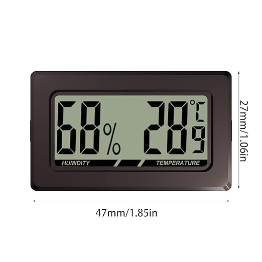 Practical Digital Hygrometer Thermometer for Vivariums and Incubators with Accurate Measurements and Humidity for Eggs and Humidity Control