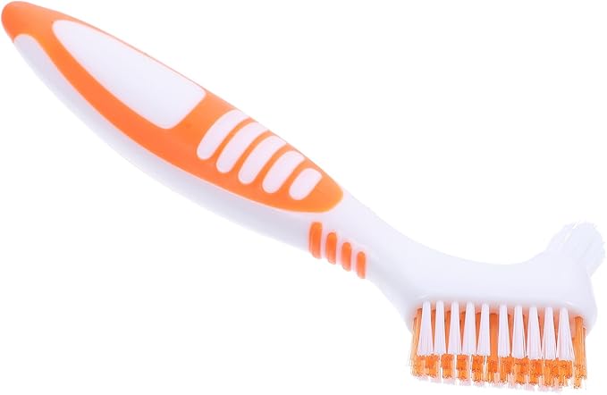 PRETYZOOM Turtle Shell Cleaning Brush for Aquatic Tortoise, Small Portable Mud Dirt Remover Brush, Orange Multi-Functional Turtle Care Tool for Reptile Health Maintenance